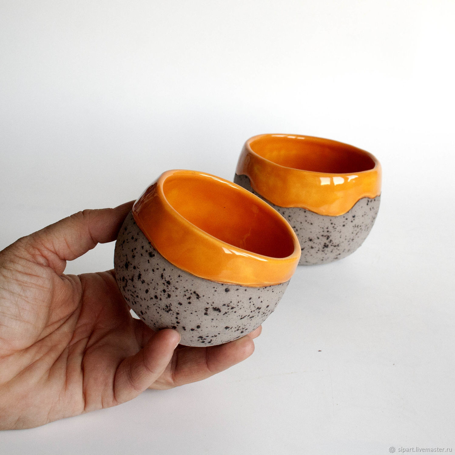 Комплект пиал"Земляная тыква" – заказать на Ярмарке Мастеров – GSAJDRU ...