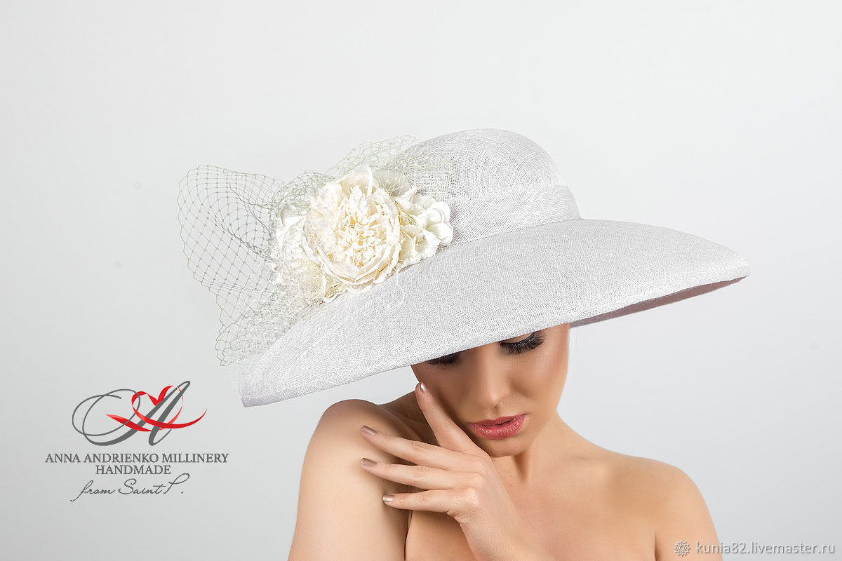 Шляпа женская спб. Шляпка. Дамская шляпка. Свадебная шляпа. Шляпа белая женская.