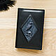 A6 leather notebook 'Never'. Obsidian, Notebooks, Moscow,  Фото №1