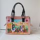Leather bag with custom painting for Natasha, Classic Bag, Noginsk,  Фото №1