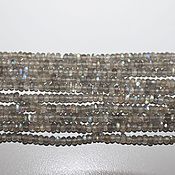 Гранат, огранка монетка 5-6 мм, нить 34 см