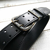 Аксессуары handmade. Livemaster - original item Orc belt with forged buckle made of genuine leather. Handmade.