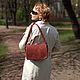 Women's leather bag brown-red Spring. Crossbody bag. Natalia Kalinovskaya. Online shopping on My Livemaster.  Фото №2