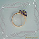 Order Ring 'Chamomile (oval)' gold 585 with natural amethysts. MaksimJewelryStudio. Livemaster. . Rings Фото №3