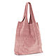 Bag Bag Suede Pink Powder Bag String Bag Shopper T-shirt. String bag. BagsByKaterinaKlestova (kklestova). Online shopping on My Livemaster.  Фото №2
