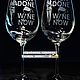 Бокалы «Run done wine now»
 «Пробежка сделана, теперь вино». Бокалы. Glass-Deco | Gift. Ярмарка Мастеров.  Фото №4