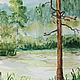 'Lake in the Altai', landscape, watercolor paintings, watercolor, Pictures, Novosibirsk,  Фото №1