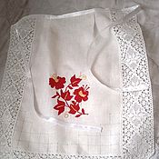 Для дома и интерьера handmade. Livemaster - original item Aprons: embroidered apron No. 2 - a gift. Handmade.
