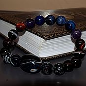 Украшения handmade. Livemaster - original item Men`s bracelet made of stones 