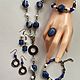Conjunto de joyas piedras naturales perlas pulsera pendientes anillo comprar, Jewelry Sets, Voronezh,  Фото №1