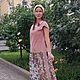 Pale pink suede dress and pavlogoradsky shawls, Dresses, Moscow,  Фото №1