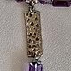  "Фиолетовый с черным" из хрусталя. Колье. Jewelry_Elize Украшения от Елизаветы (UkrasheniyaLise). Ярмарка Мастеров.  Фото №7