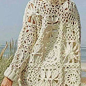 Одежда handmade. Livemaster - original item cardigans: Crocheted cardigan 