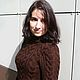 Вязаное шерстяное платье-миди "Шоколад". Платья. IRINA GRUDKINA Handmade Knitwear. Ярмарка Мастеров.  Фото №13