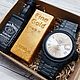 Men's soap set with a watch and a handmade gold bar as a gift, Soap, Moscow,  Фото №1