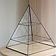 Order Glass display. Jewelry box. Glass pyramid. Glass Flowers. Livemaster. . Box Фото №3