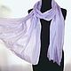 Silk scarf lilac women's spring demi-season silk scarf. Scarves. Silk scarves gift for Womans. My Livemaster. Фото №6