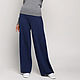 Blue knitted cashmere trousers, cashmere pants, Pants, Tolyatti,  Фото №1