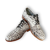 Обувь ручной работы handmade. Livemaster - original item Men`s shoes made of Python ANTONIO. Handmade.