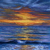 Море Картина маслом - "Зефирное море"II