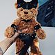 Заказать Мишка в аксессуарах из кожи. Irenamimi_shop. Ярмарка Мастеров. . Прикольные подарки Фото №3