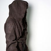 Мужская одежда handmade. Livemaster - original item Sheepskin coat in the style of the post-apocalypse. Handmade.
