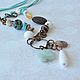 Boho beads with Coast pendant. Beads2. Designer jewelry by Anastasia (NASTYAGP). My Livemaster. Фото №4