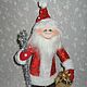Дед Мороз и Снегурочка. Интерьерные куклы. Интерьерная кукла. Ольга Анисимова (anisol). Ярмарка Мастеров.  Фото №7