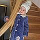 Шубка из мутона сиреневого цвета, Верхняя одежда детская, Санкт-Петербург,  Фото №1