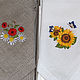 Set linen napkins with embroidery 'Summer'. Swipe. 'Империя Льна'- семейная мастерская.. Online shopping on My Livemaster.  Фото №2