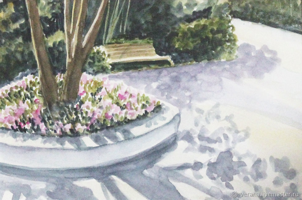 Cozy Corner Watercolor Painting On Livemaster With Landscapes Handmade Livemaster Cozy Corner Watercolor Painting