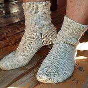 Merino mint socks, striped peach Merino socks