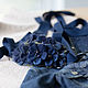 Валяная повязка на голову  «Aquamarine flowers», Диадемы, Краснодар,  Фото №1