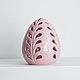 Декоративное яйцо (розовое). Пасхальные яйца. Hill & Mill. Интернет-магазин Ярмарка Мастеров.  Фото №2