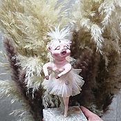 Кукла текстильная коллекционная. Ангел"Мотя"
