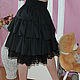 Skirt boho Black magic. Vintage, Bohemian chic. Skirts. Olgalevas. My Livemaster. Фото №4