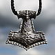 Thor's Hammer. Mjolnir amulet silver, Pendants, Moscow,  Фото №1