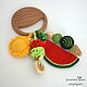 Beech rodent Watermelon with pendants. Gift for newborn. Very big ears (verybigears). Online shopping on My Livemaster.  Фото №2