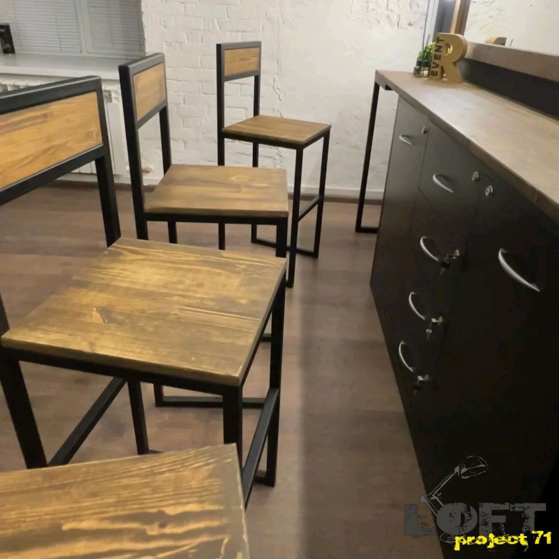 Стул барный Loft в интернет-магазине Ярмарка Мастеров по цене 4900 ...