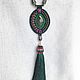 Pendant Hot Mulled wine Pendant with natural stones Green Aventurine. Pendant. biser-Mily. My Livemaster. Фото №5