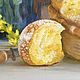 Oil painting 'Still life with pumpkin bread'. Pictures. Hudozhnik Yuliya Kravchenko (realism-painting). Интернет-магазин Ярмарка Мастеров.  Фото №2