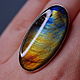 ring spektrolit 'rainbow', silver. Rings. EdGems jewerly. Online shopping on My Livemaster.  Фото №2