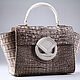 Crocodile leather women's bag, handmade IMA0948EW, Classic Bag, Moscow,  Фото №1