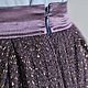 Falda violeta de ancho.el de géneros de punto con lurex. Skirts. Skirt Priority (yubkizakaz). Ярмарка Мастеров.  Фото №6
