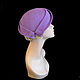 Sombrero coqueta lila. Hats1. Novozhilova Hats. My Livemaster. Фото №6