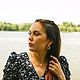 Серьги кольца с подвесками из жемчуга серьги с кольцами из жемчуга. Серьги-кольца. RosyRosyShop /  Анна. Ярмарка Мастеров.  Фото №4