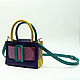Заказать Сумка кожаная Crossbody Multicolor I. Сумки из кожи ANGELDEMONS  design. Ярмарка Мастеров. . Сумка через плечо Фото №3