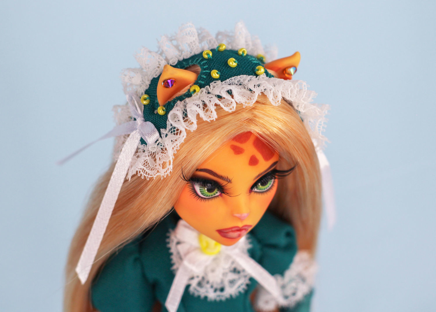 Кукла ООАК Монстер Хай Торалей / Monster High Toralei Stripe Кошка в ...