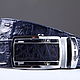 Ремень из натуральной кожи крокодила IMA3051VC. Ремни. CrocShop товары из экзотической кожи. Ярмарка Мастеров.  Фото №5