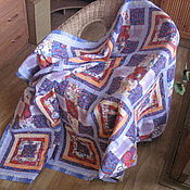 Лоскутное одеяло-покрывало "Бабье лето"